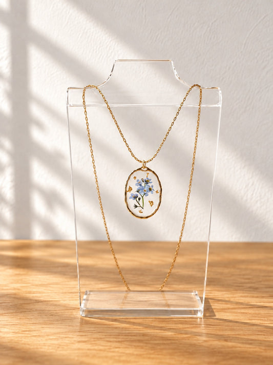 Necklace with Chain (Gold or Silver)