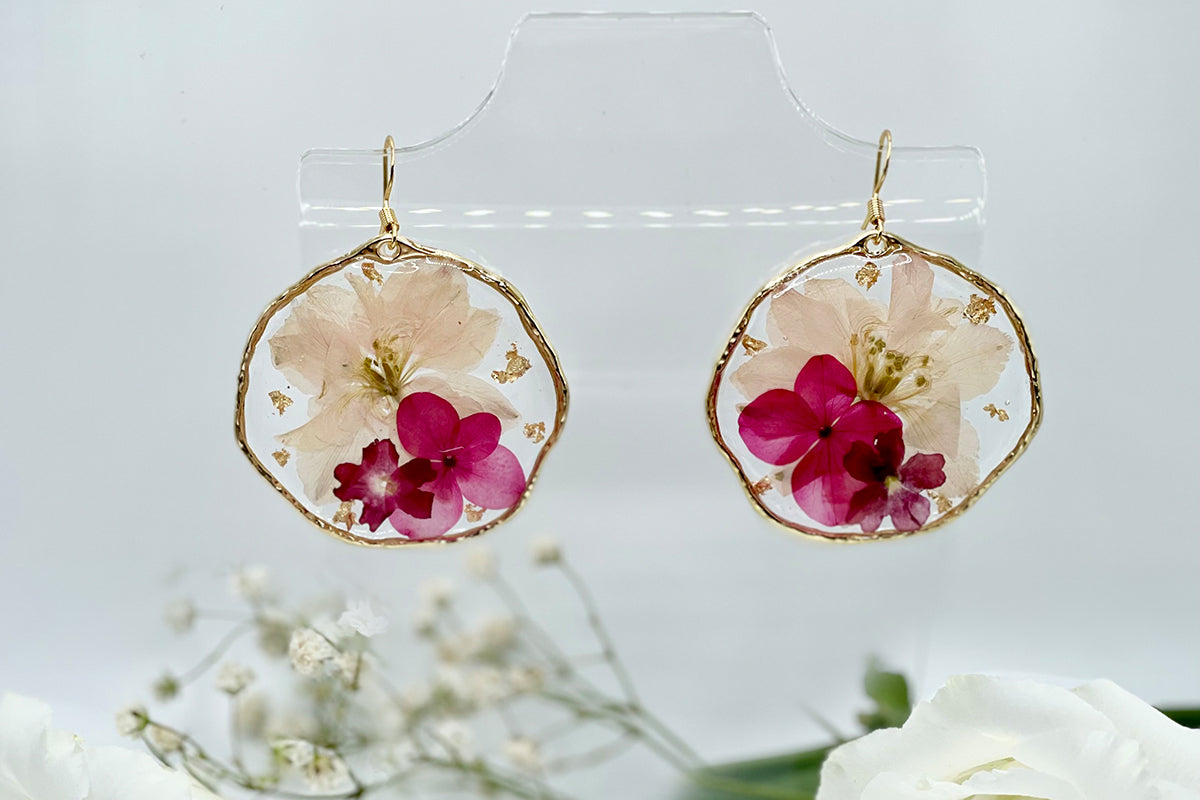 Resin Flower Earrings | Still Meadows Boutique